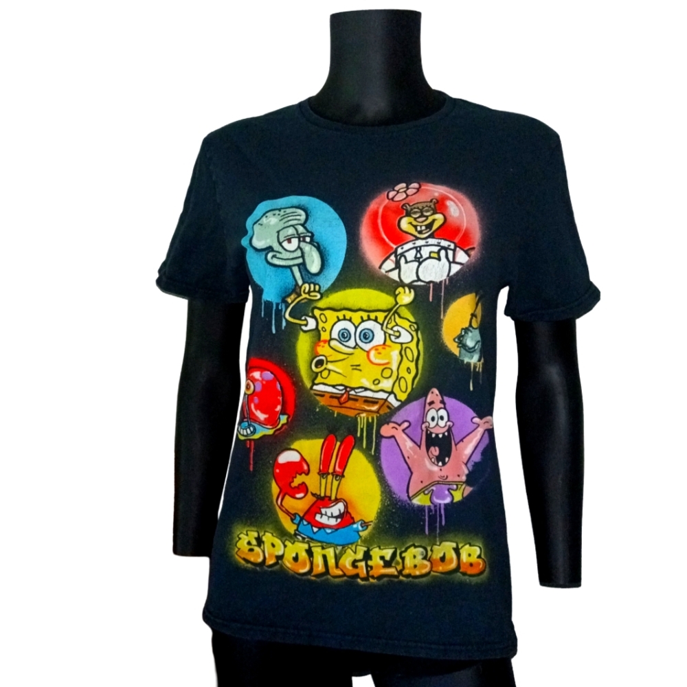 SpongeBob Graffiti tee (screen print)